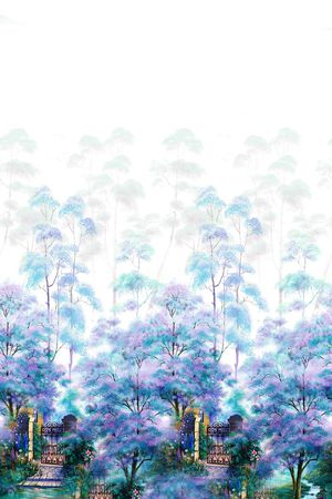 水墨印花华亿平台图片