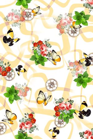 休闲风几何印花华亿平台图片