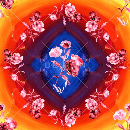 中国风印花华亿平台图片