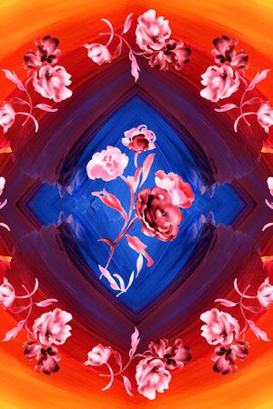 中国风印花华亿平台图片