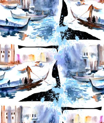 527306-流行时尚潮流水彩建筑清新花卉2