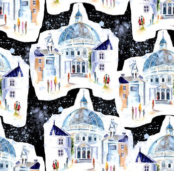 527311-流行时尚潮流水彩建筑清新花卉3