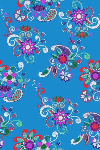 527348-民族风欧式佩斯利花纹中年女装华亿平台