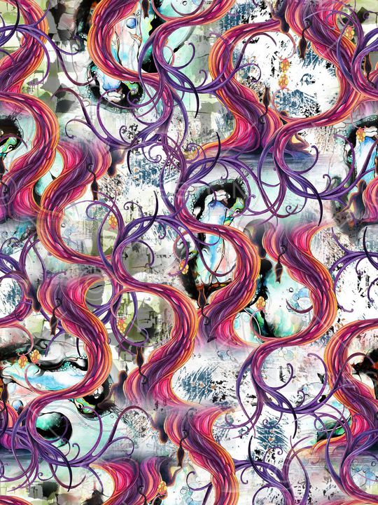 抽象印花华亿平台图片