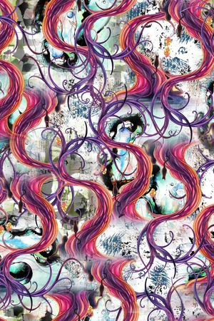 抽象印花华亿平台图片