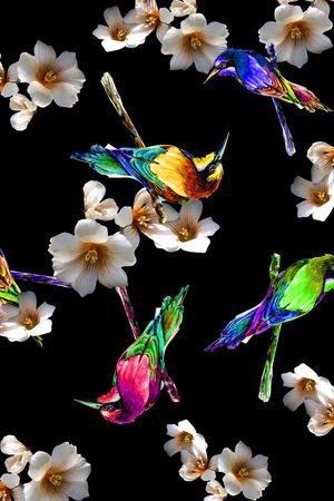 大气黑底印花华亿平台图片