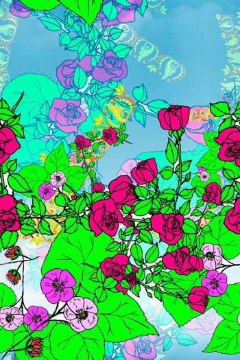 抽象几何印花华亿平台图片