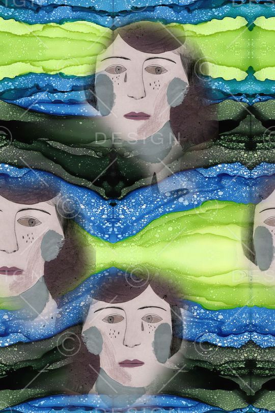 抽象印花华亿平台图片