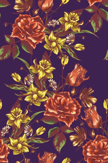 527850-超大线条花卉秋冬女装连衣裙华亿平台