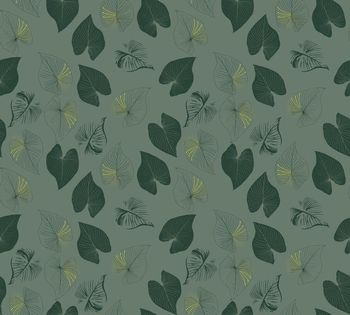 527855-简约绿植满版印花