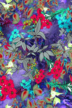 抽象几何印花华亿平台图片