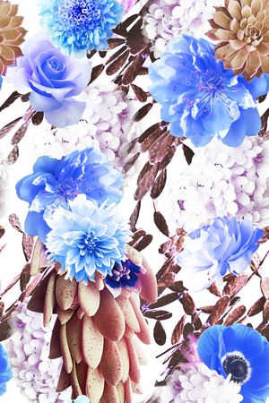 时尚花卉印花华亿平台图片