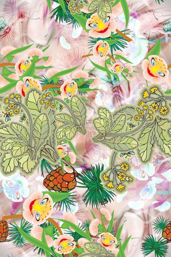 几何时尚印花华亿平台图片