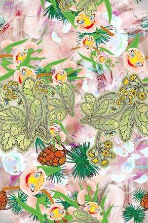 几何时尚印花华亿平台图片