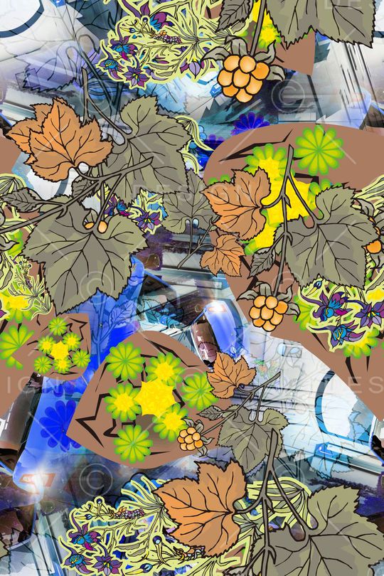 复古时尚印花华亿平台图片