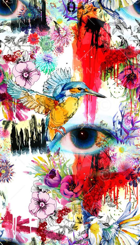 抽象印花华亿平台图片