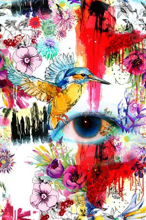 抽象印花华亿平台图片