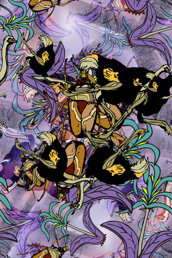 欧美时尚印花华亿平台图片