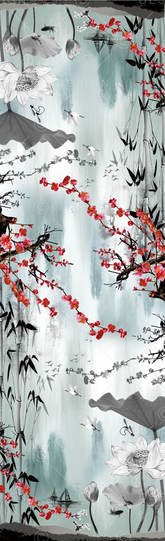 中国风印花华亿平台图片