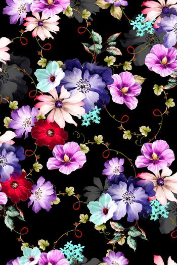 528207-手绘欧洲时尚潮流大气男装女装花卉印