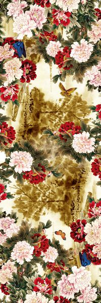 中国风印花华亿平台图片