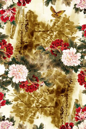 中国风印花华亿平台图片