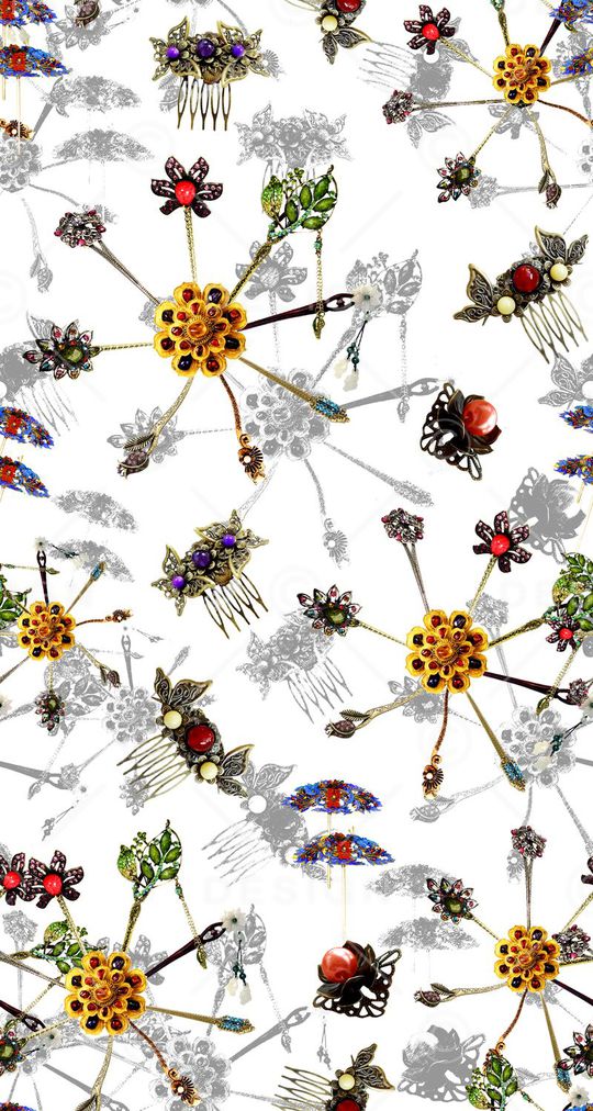 簪子印花华亿平台图片