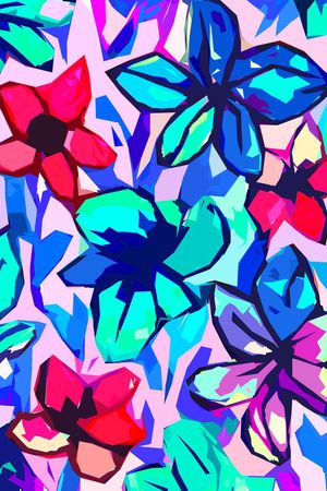 Flowers印花华亿平台图片