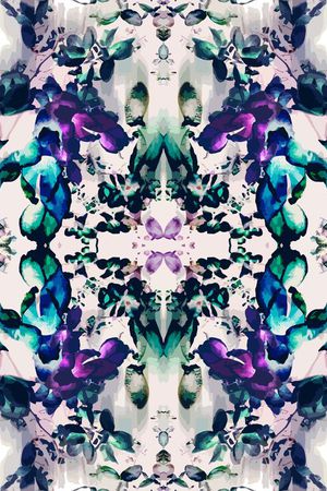 迷幻色彩印花华亿平台图片