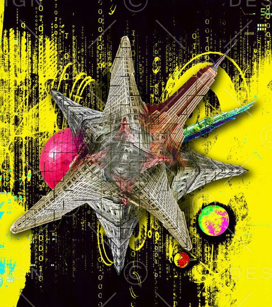 抽象印花华亿平台图片