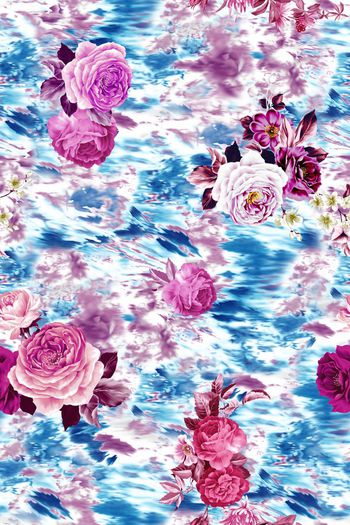 抽象印花华亿平台图片