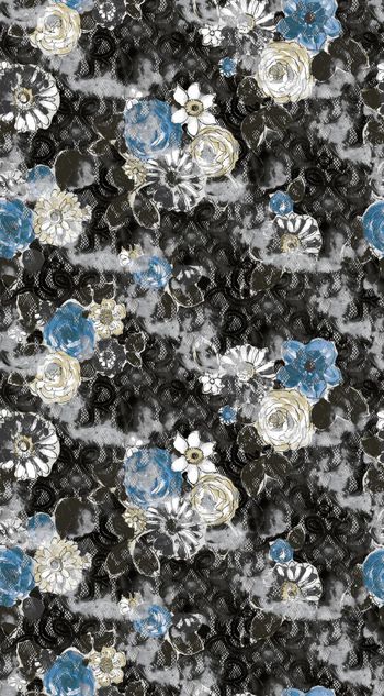 528337-复古 蕾丝 花卉 组合 服装 家纺