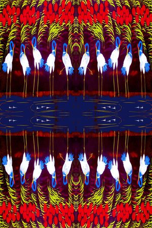 抽象印花华亿平台图片