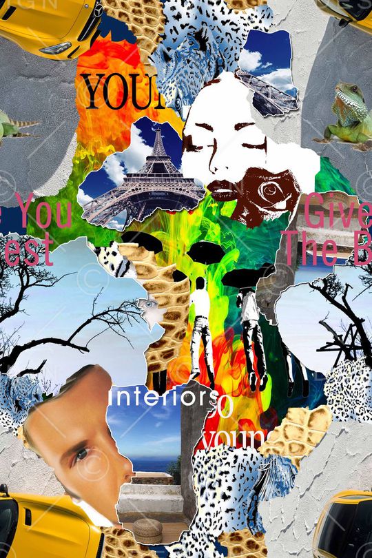 未来主义印花华亿平台图片