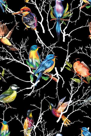 树枝印花华亿平台图片