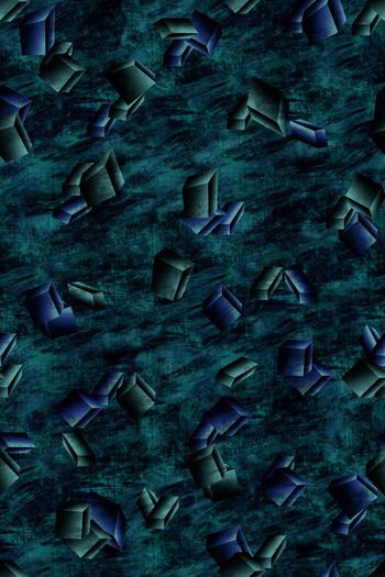 528619-复古 肌理纹理 3D立体几何 组合