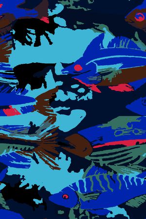 色块组合印花华亿平台图片