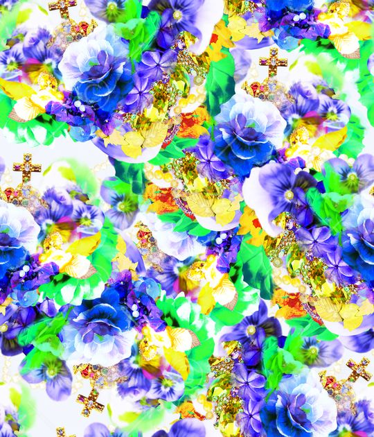 抽象印花华亿平台图片