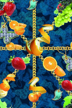 水果项链印花华亿平台图片