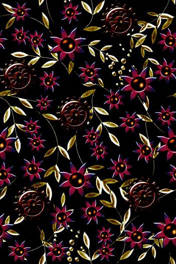 528731-欧美大牌时尚金属质感花卉男女装华亿平台