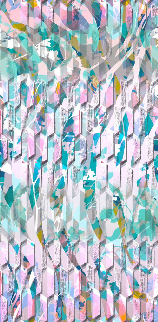 浪漫 朦胧 模糊 未来感印花华亿平台图片