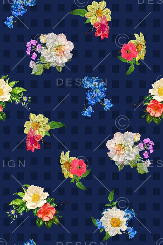 格子印花华亿平台图片