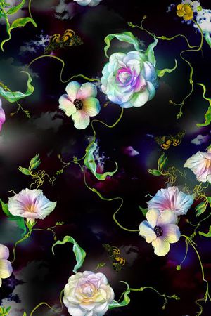 油画风印花华亿平台图片