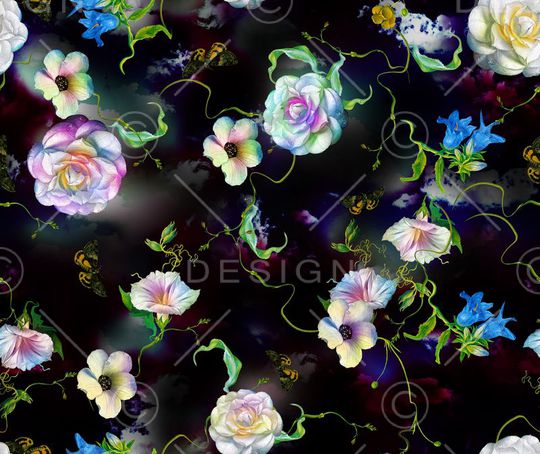 油画风印花华亿平台图片