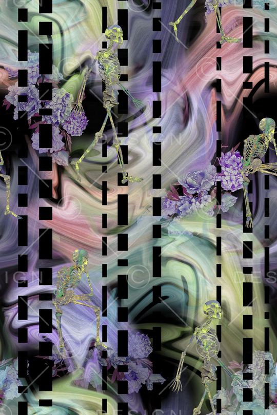 L.D~几何格子条纹印花华亿平台图片