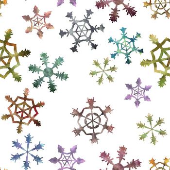 528831-原创 手绘 雪花 田园风