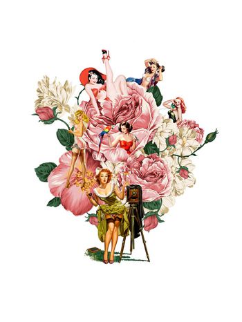 复古印花华亿平台图片