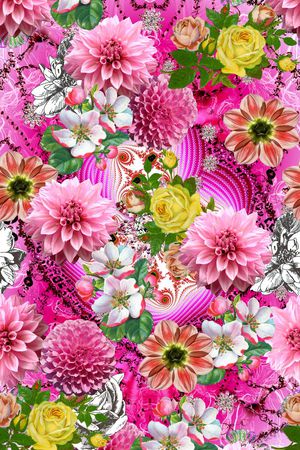 抽象印花华亿平台图片