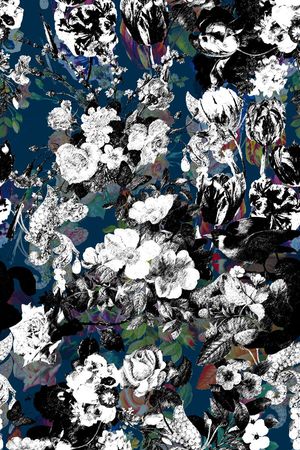 素描印花华亿平台图片