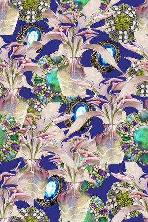 欧洲复古印花华亿平台图片